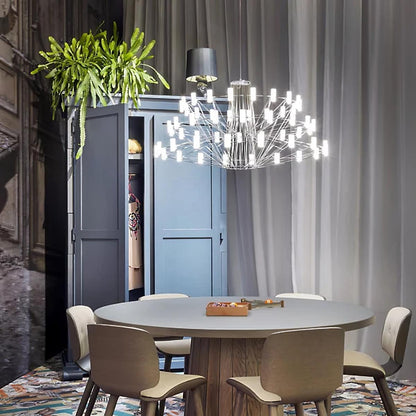 Sky Ballet Chandelier - Elegant Design with Adjustable Height & LED Li