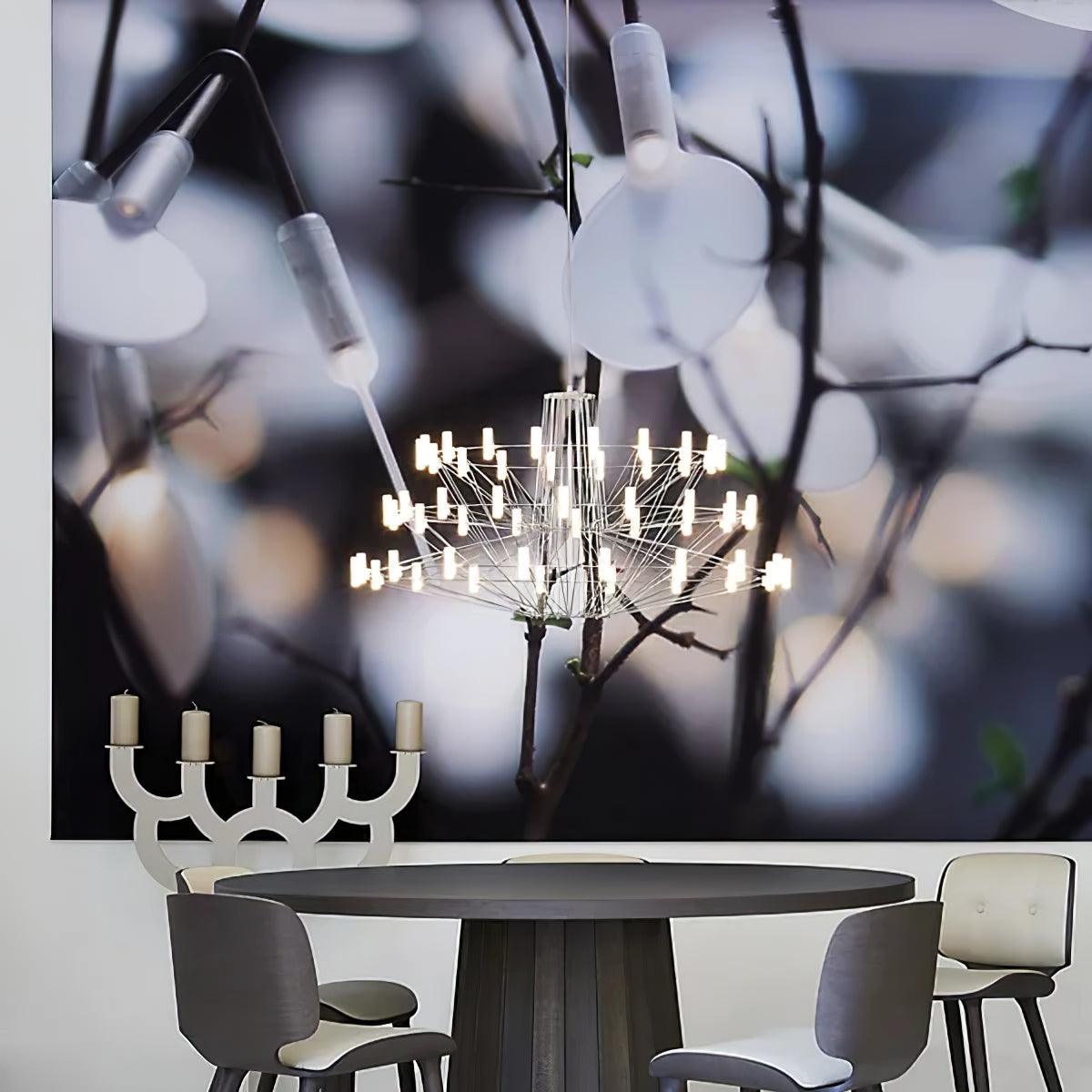 Sky Ballet Chandelier - Elegant Design with Adjustable Height & LED Li