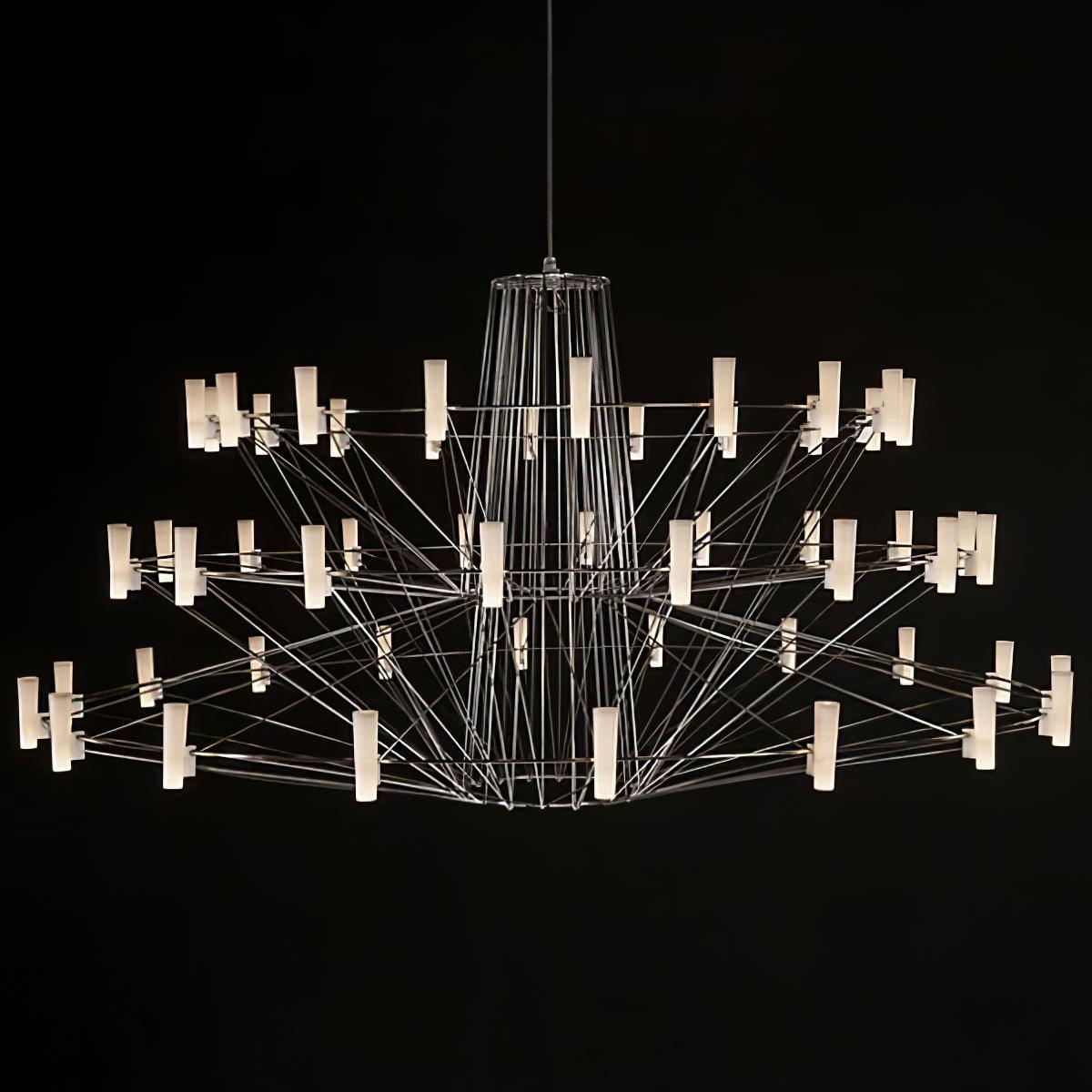 Sky Ballet Chandelier - Elegant Design with Adjustable Height & LED Li