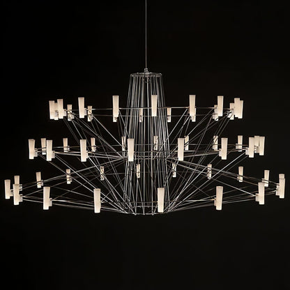Sky Ballet Chandelier - Elegant Design with Adjustable Height & LED Li
