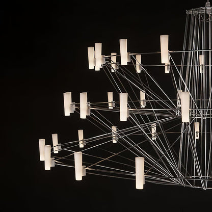 Sky Ballet Chandelier - Elegant Design with Adjustable Height & LED Li