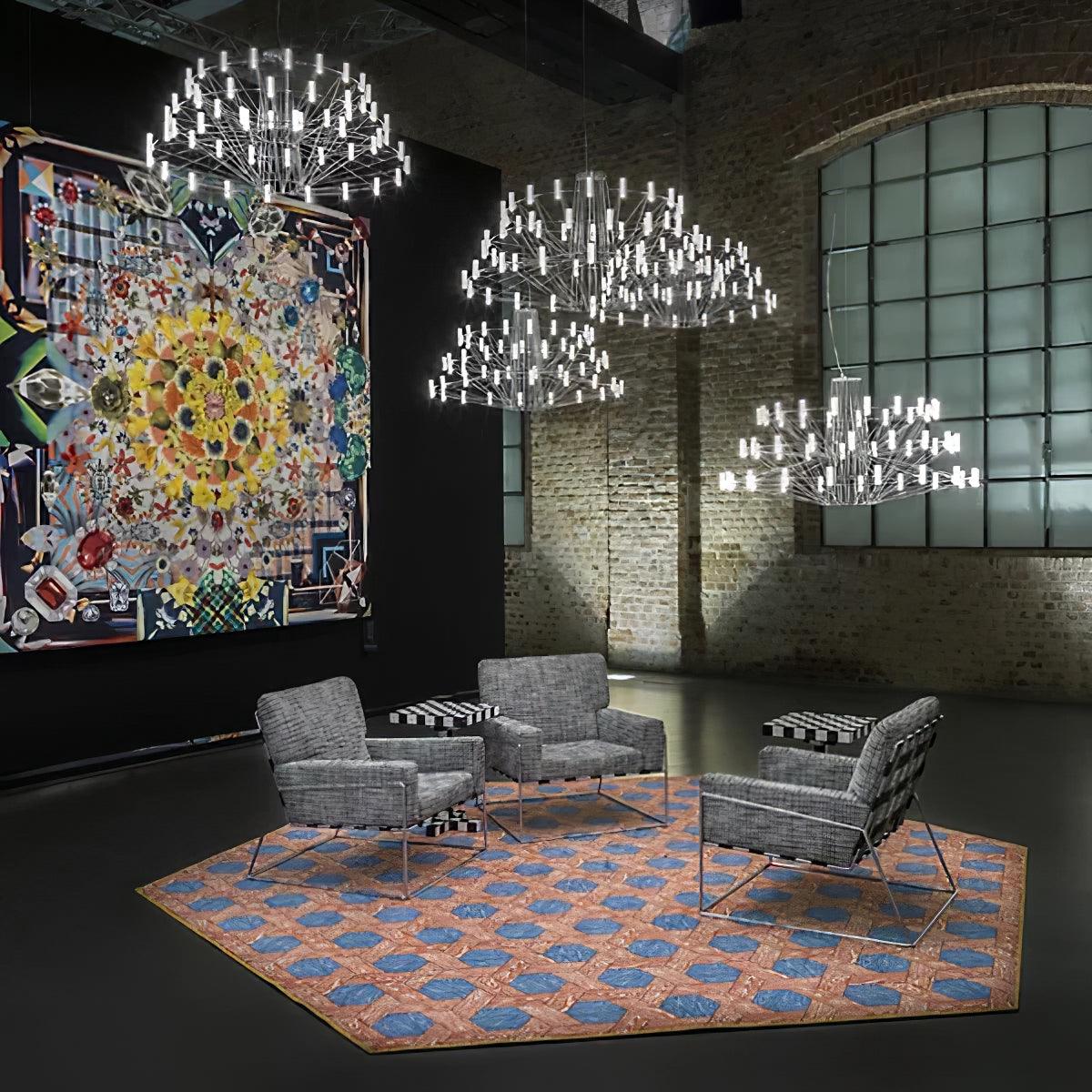 Sky Ballet Chandelier - Elegant Design with Adjustable Height & LED Li