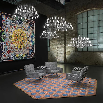 Sky Ballet Chandelier - Elegant Design with Adjustable Height & LED Li