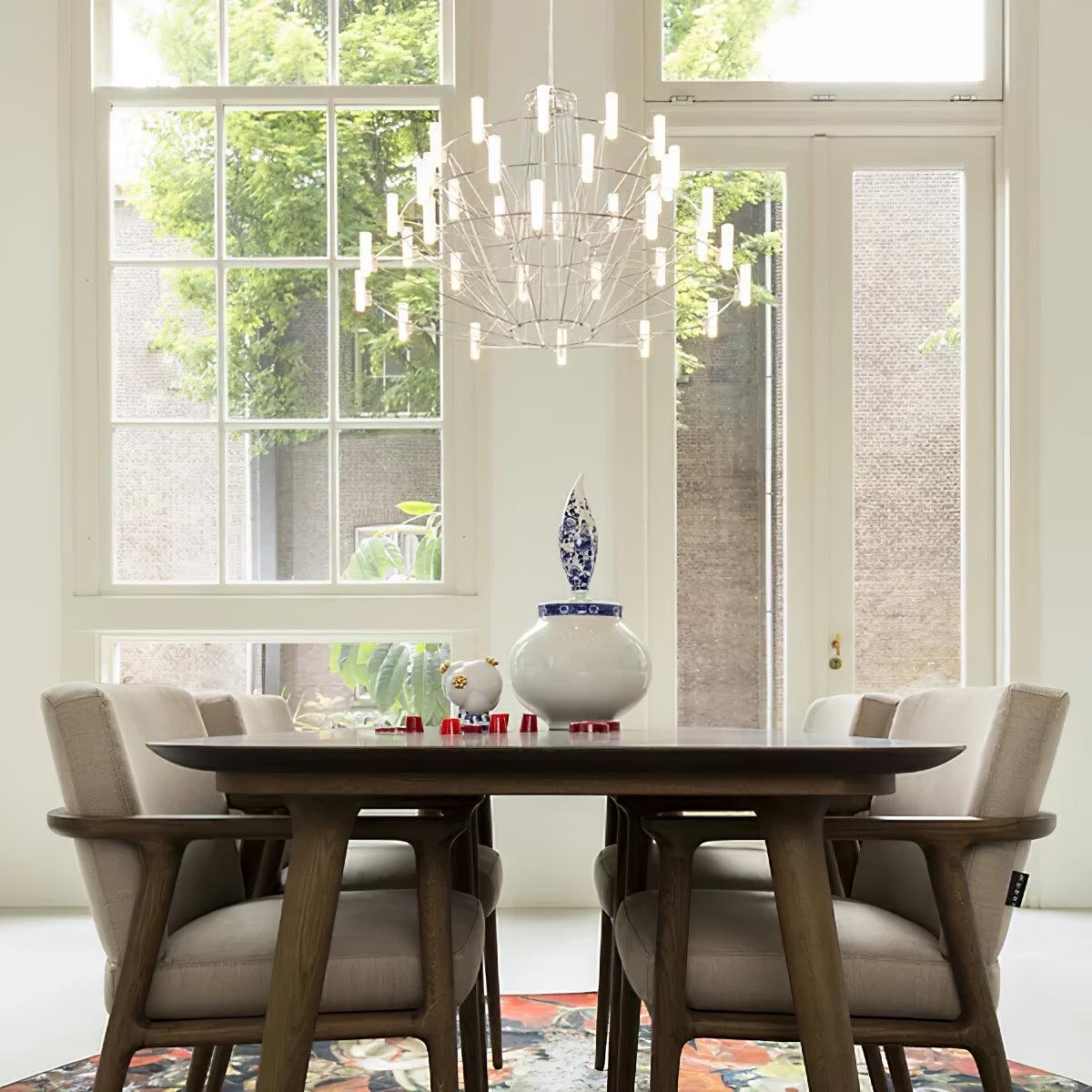 Sky Ballet Chandelier - Elegant Design with Adjustable Height & LED Li