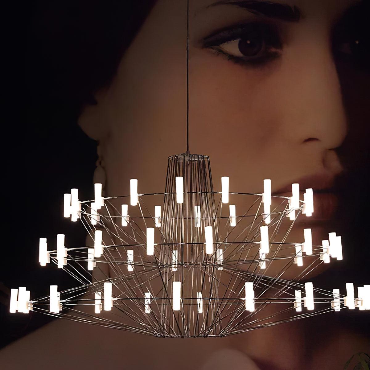 Sky Ballet Chandelier - Elegant Design with Adjustable Height & LED Li