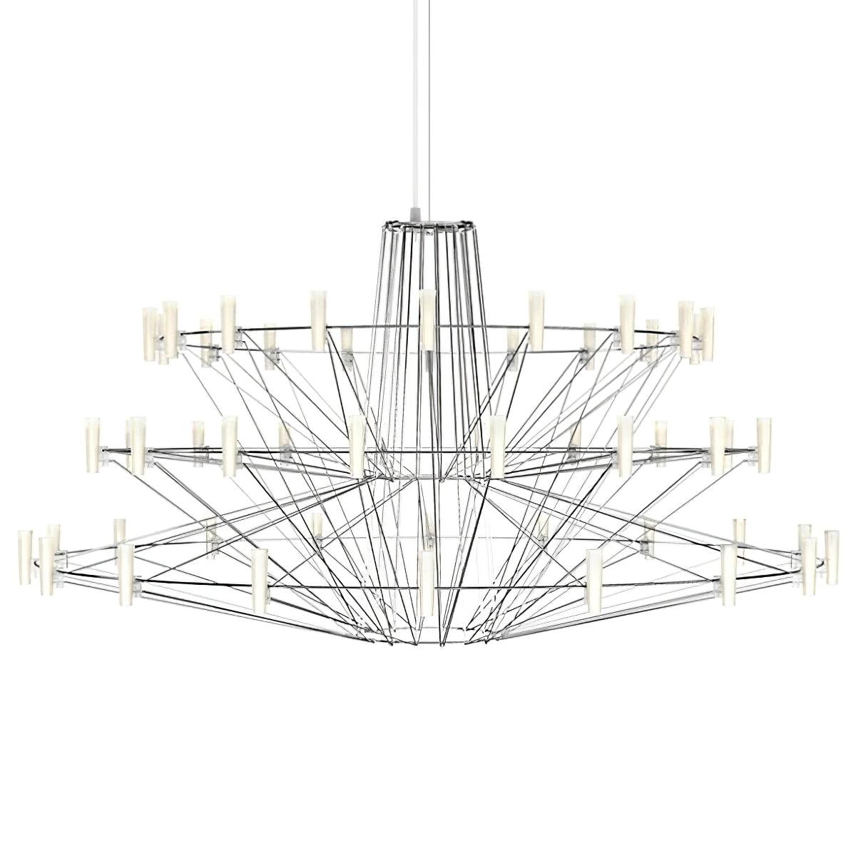 Sky Ballet Chandelier - Elegant Design with Adjustable Height & LED Li
