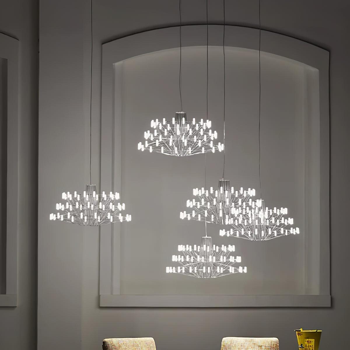 Sky Ballet Chandelier - Elegant Design with Adjustable Height & LED Li