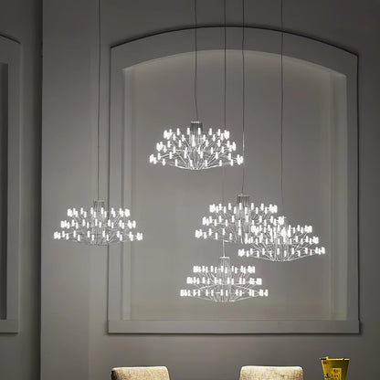 Sky Ballet Chandelier - Elegant Design with Adjustable Height & LED Li