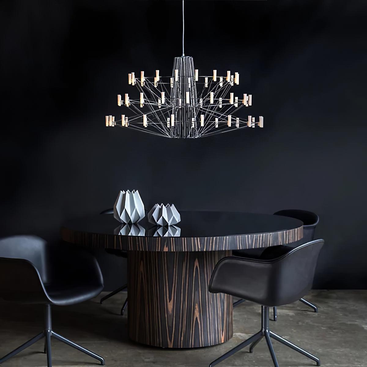 Sky Ballet Chandelier - Elegant Design with Adjustable Height & LED Li