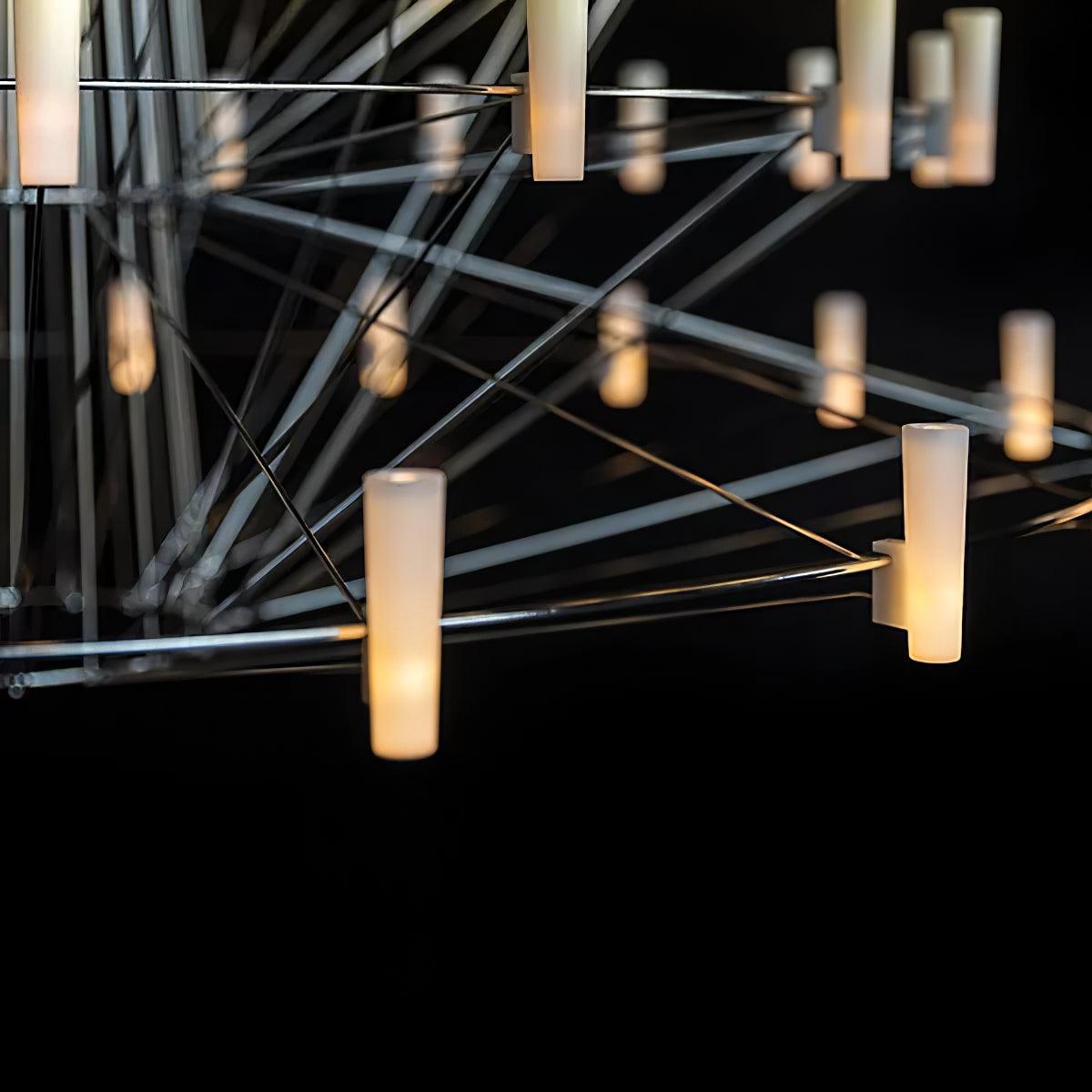 Sky Ballet Chandelier - Elegant Design with Adjustable Height & LED Li