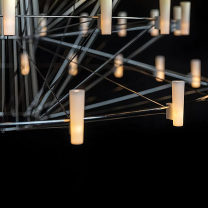 Sky Ballet Chandelier - Elegant Design with Adjustable Height & LED Li