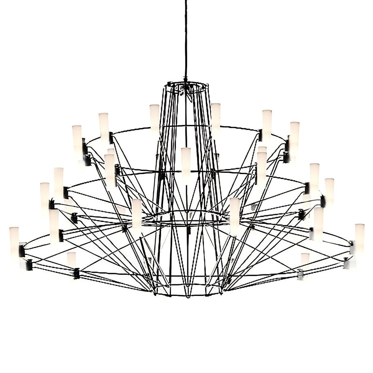 Sky Ballet Chandelier - Elegant Design with Adjustable Height & LED Li