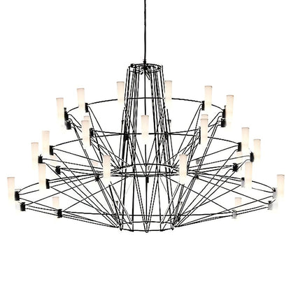 Sky Ballet Chandelier - Elegant Design with Adjustable Height & LED Li