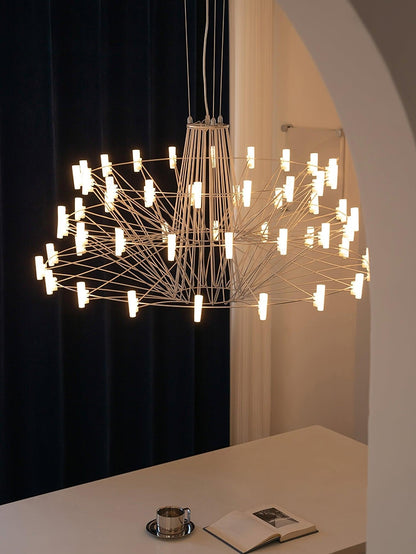 Sky Ballet Chandelier - Elegant Design with Adjustable Height & LED Li