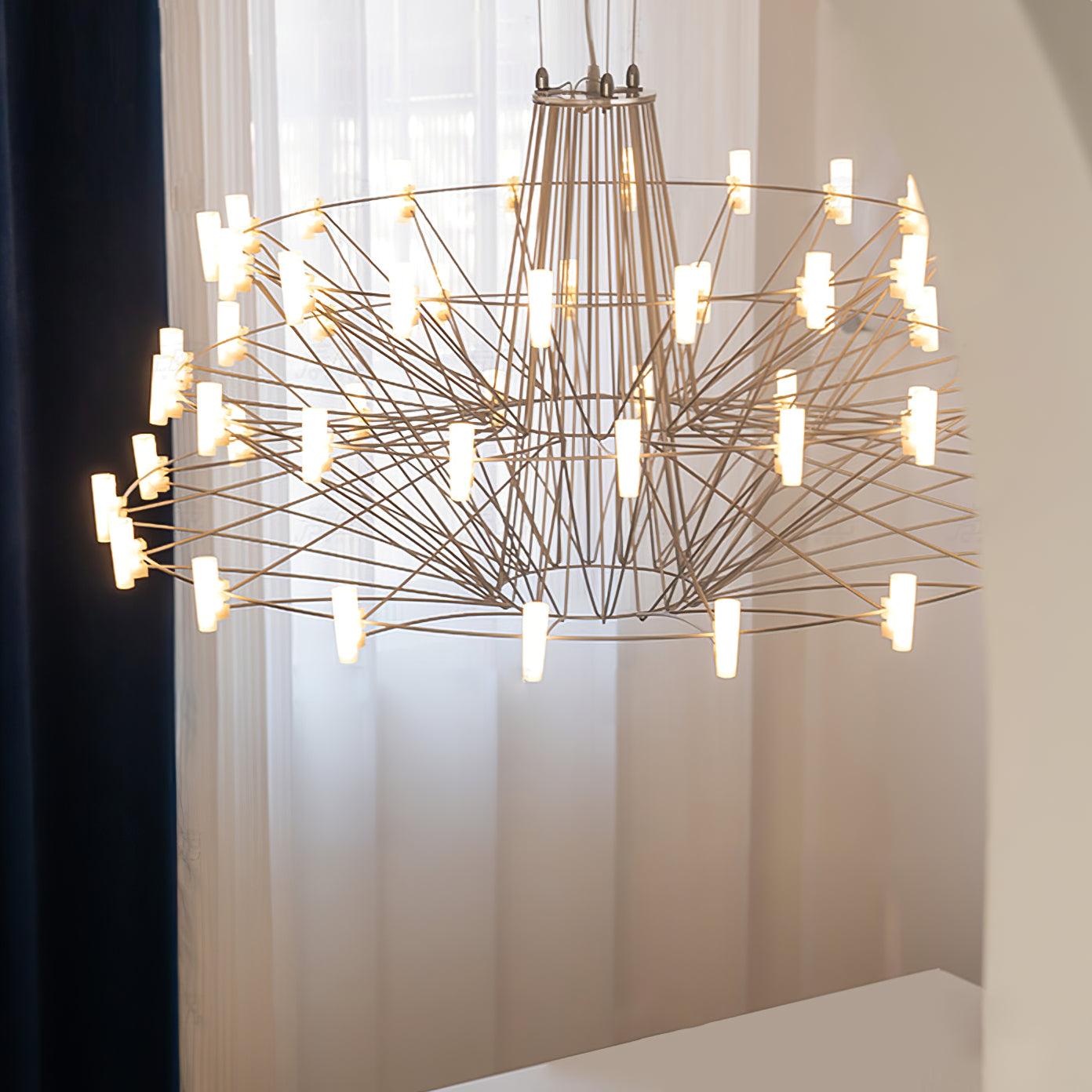 Sky Ballet Chandelier - Elegant Design with Adjustable Height & LED Li