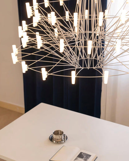 Sky Ballet Chandelier - Elegant Design with Adjustable Height & LED Li