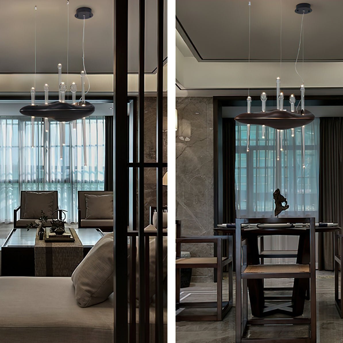 Skyward Thorn Chandelier - Elegant Design with Adjustable Brightness