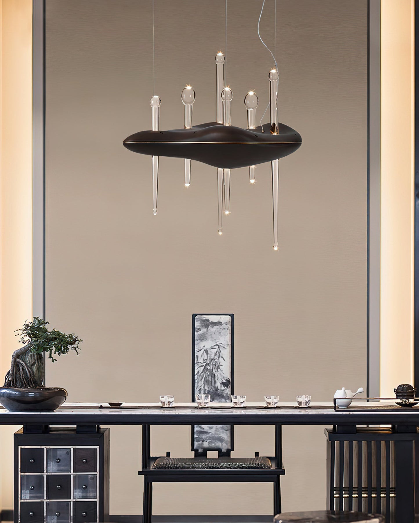 Skyward Thorn Chandelier - Elegant Design with Adjustable Brightness