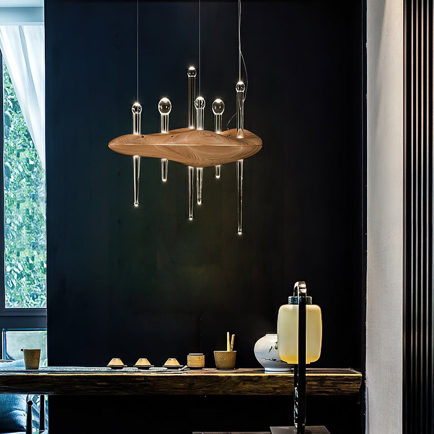 Skyward Thorn Chandelier - Elegant Design with Adjustable Brightness