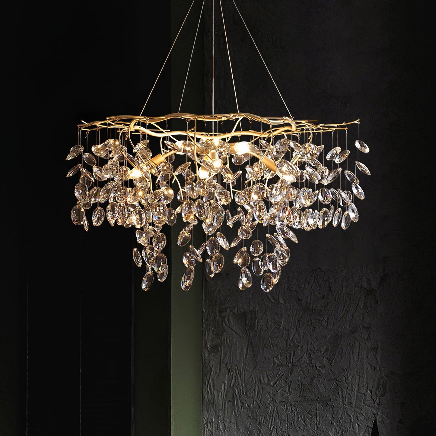 Sofia Crystal Chandeliers - Elegant Lighting with Adjustable Brightnes