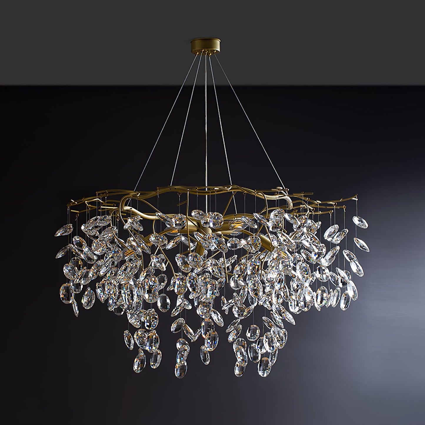 Sofia Crystal Chandeliers - Elegant Lighting with Adjustable Brightnes