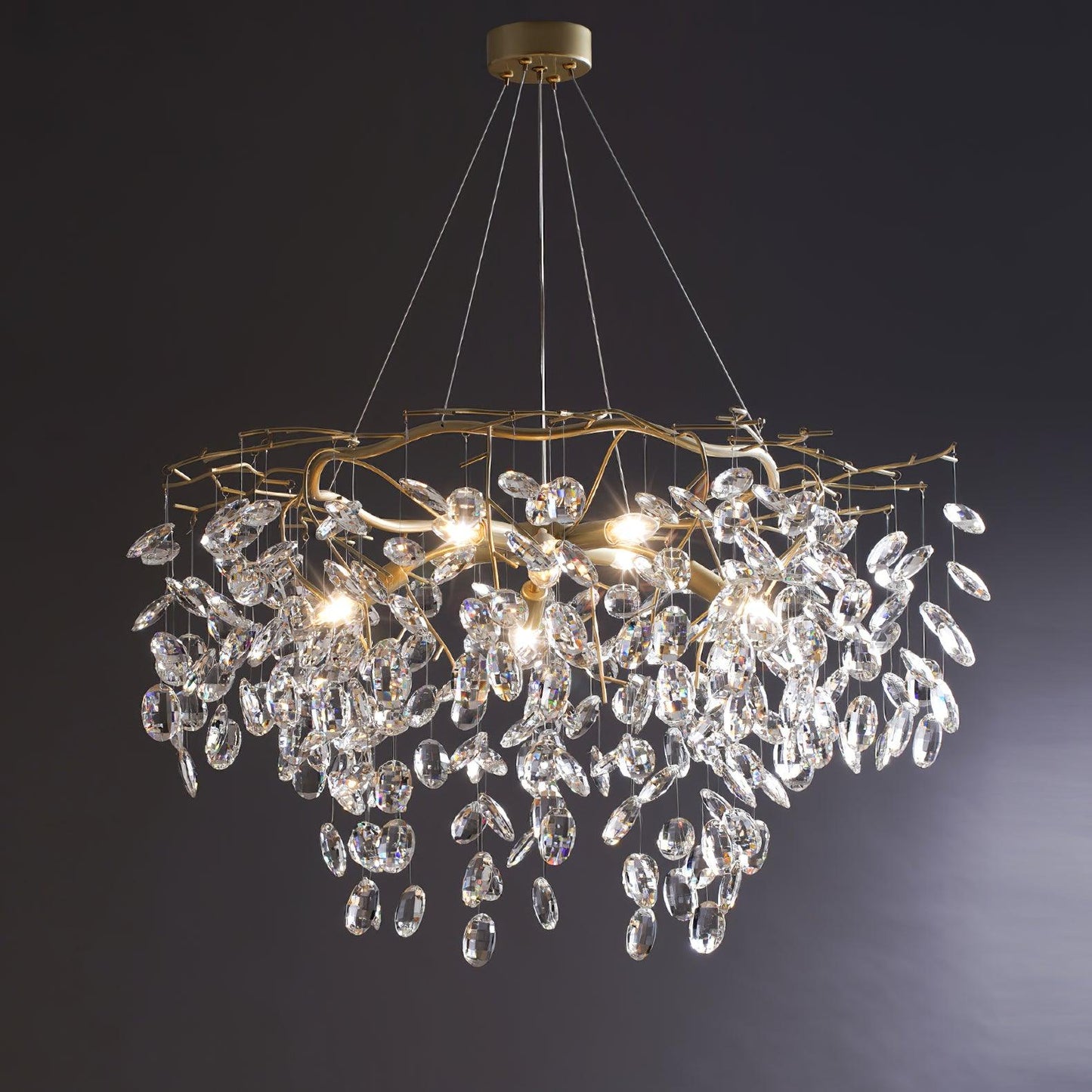 Sofia Crystal Chandeliers - Elegant Lighting with Adjustable Brightnes