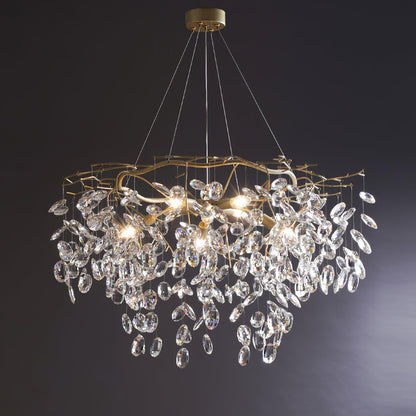 Sofia Crystal Chandeliers - Elegant Lighting with Adjustable Brightnes