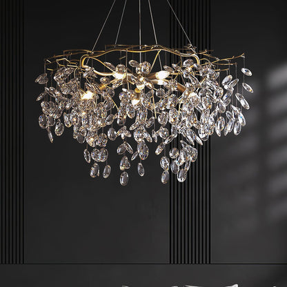 Sofia Crystal Chandeliers - Elegant Lighting with Adjustable Brightnes