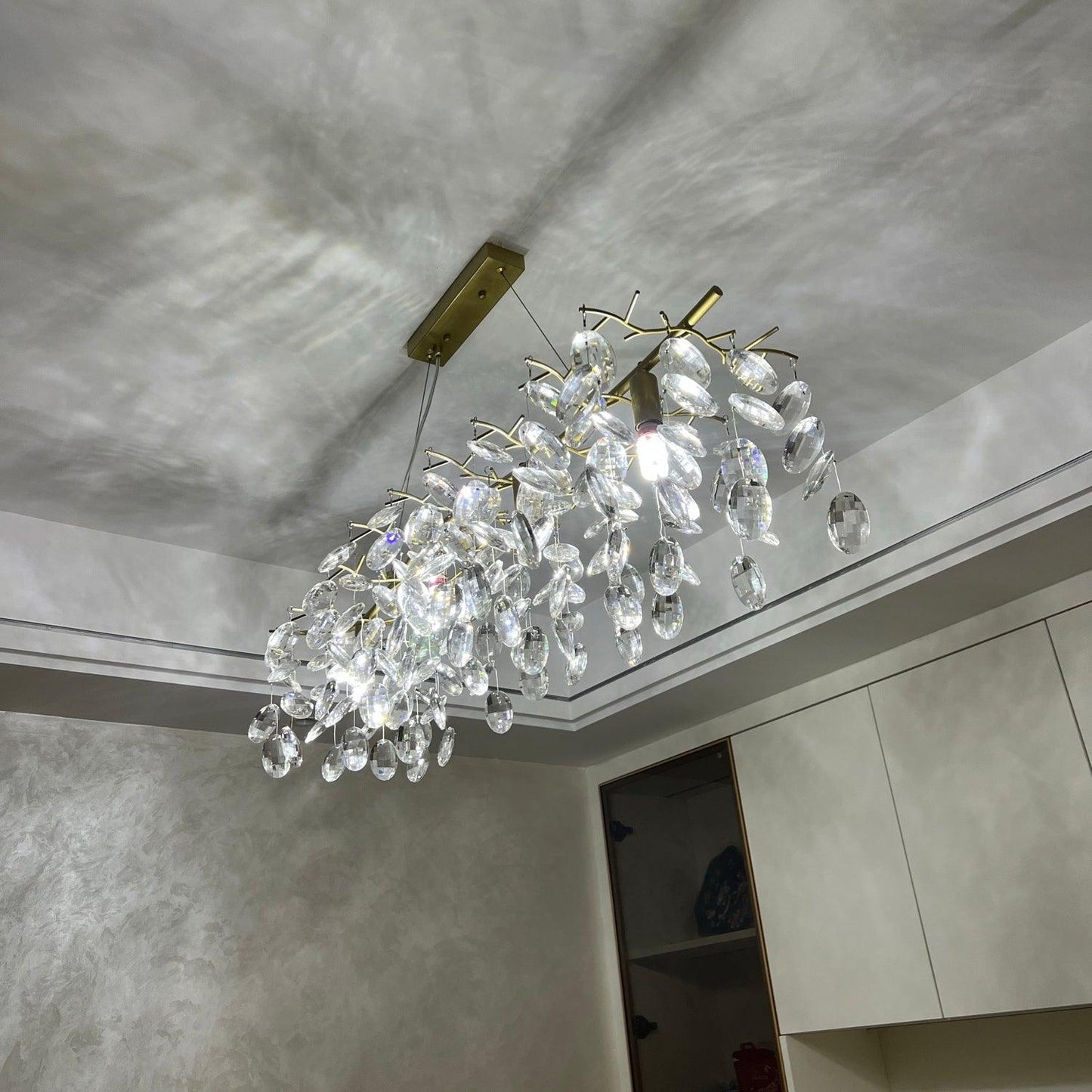 Sofia Crystal Chandeliers - Elegant Lighting with Adjustable Brightnes