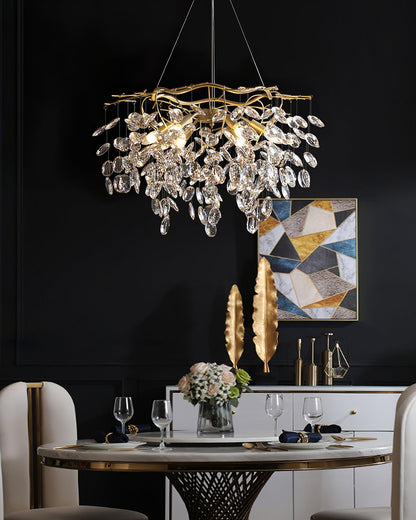Sofia Crystal Chandeliers - Elegant Lighting with Adjustable Brightnes