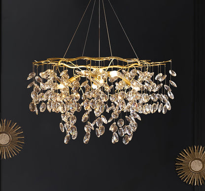 Sofia Crystal Chandeliers - Elegant Lighting with Adjustable Brightnes