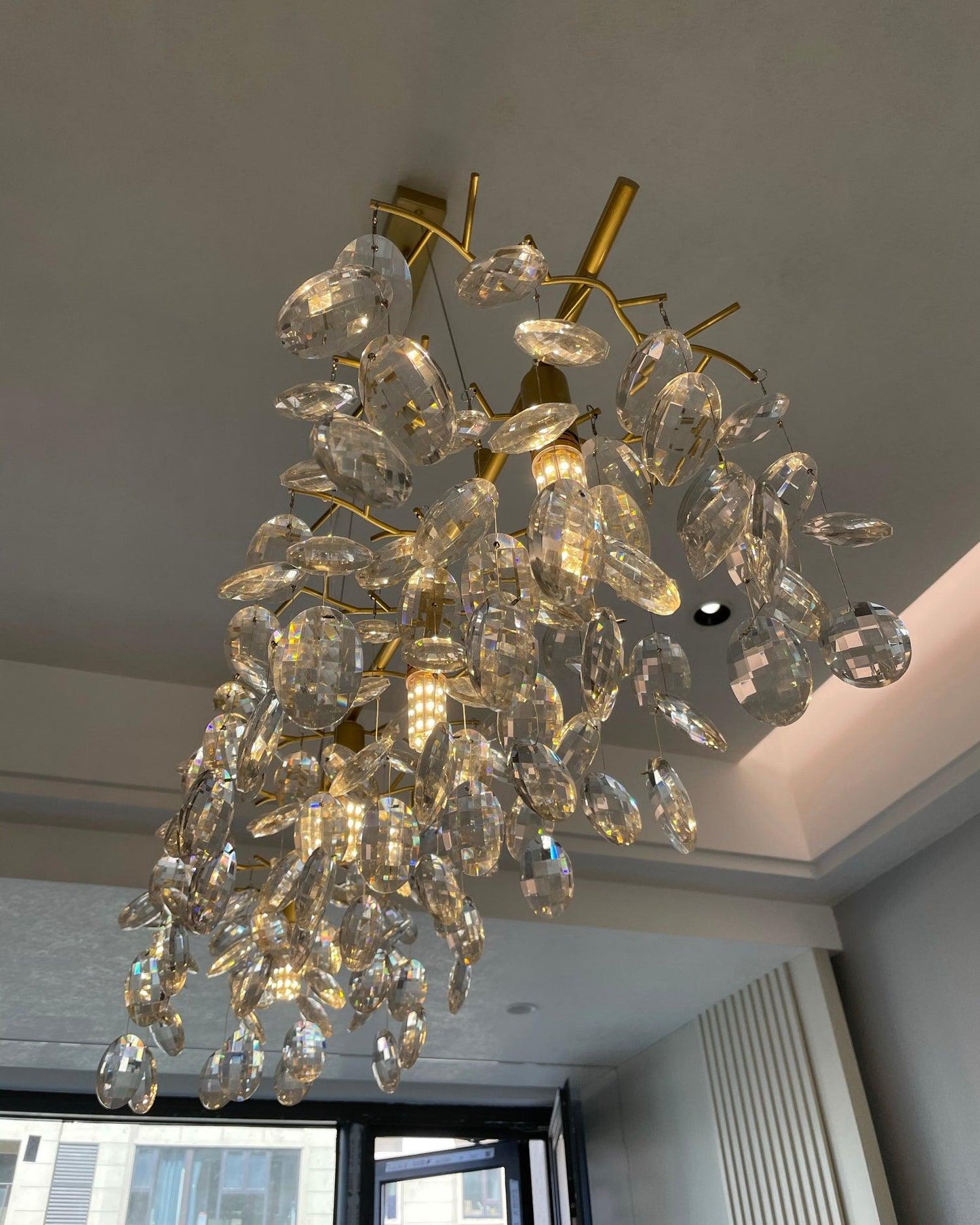 Sofia Crystal Chandeliers - Elegant Lighting with Adjustable Brightnes