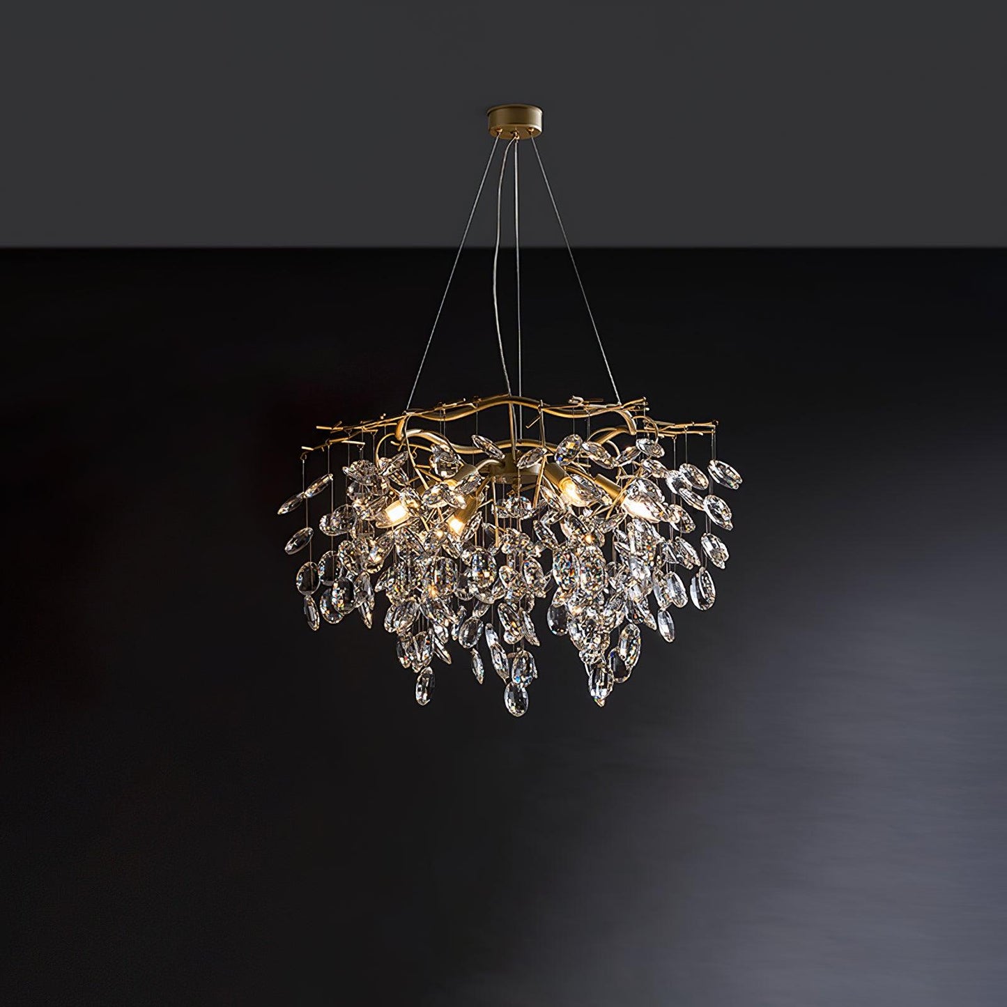 Sofia Crystal Chandeliers - Elegant Lighting with Adjustable Brightnes