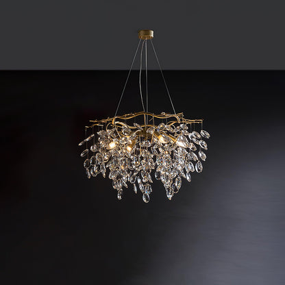 Sofia Crystal Chandeliers - Elegant Lighting with Adjustable Brightnes