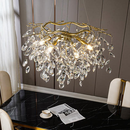 Sofia Crystal Chandeliers - Elegant Lighting with Adjustable Brightnes