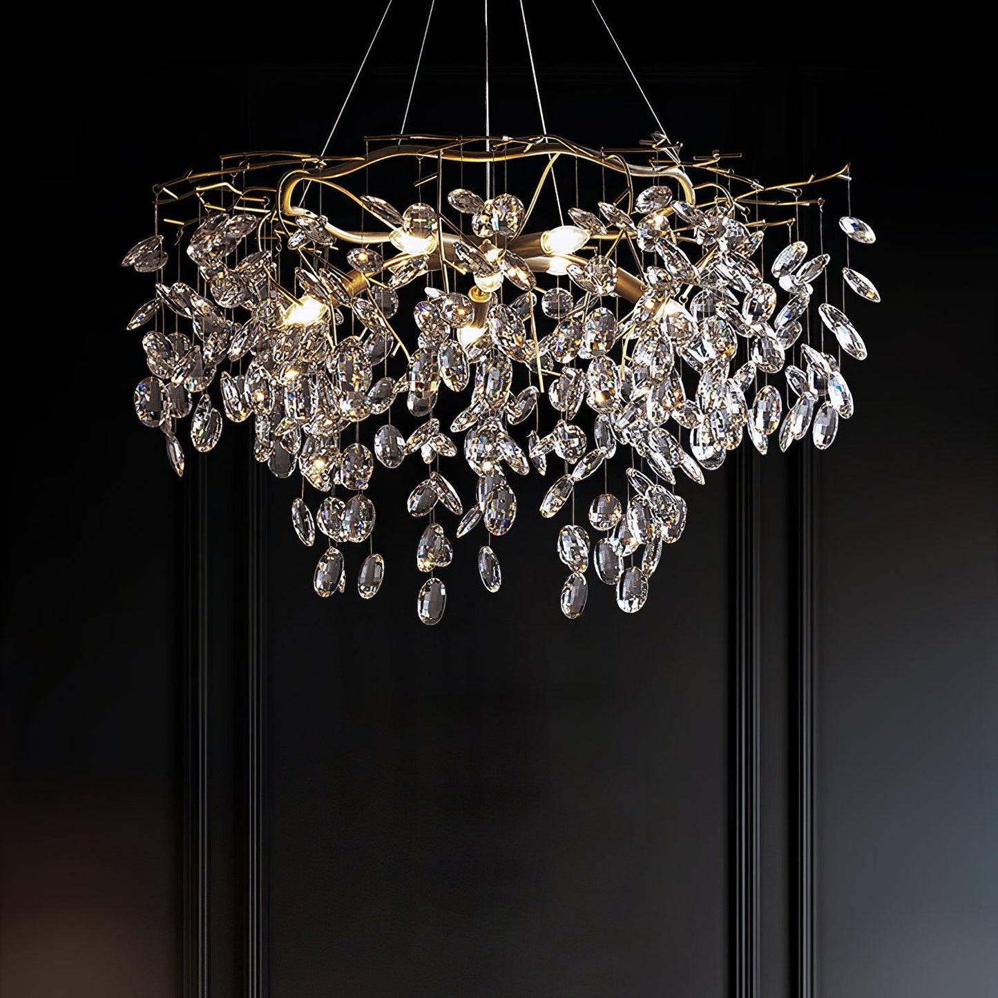 Sofia Crystal Chandeliers - Elegant Lighting with Adjustable Brightnes