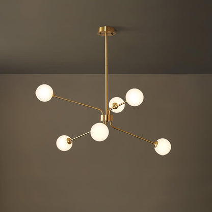 Solaire Arm Chandelier - Elegant Design with Adjustable Arms & LED Com