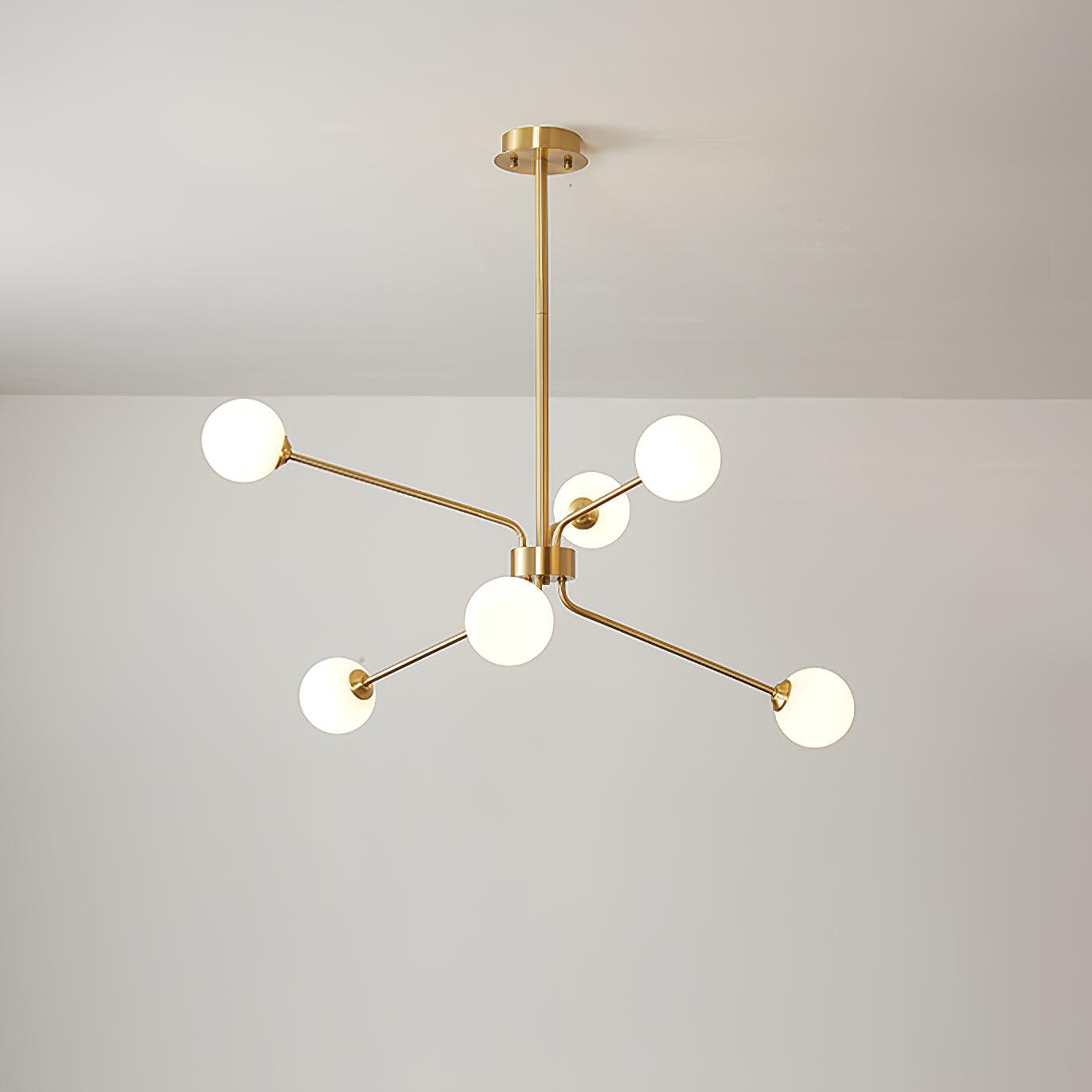 Solaire Arm Chandelier - Elegant Design with Adjustable Arms & LED Com