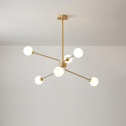 Solaire Arm Chandelier - Elegant Design with Adjustable Arms & LED Com