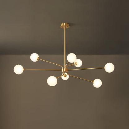 Solaire Arm Chandelier - Elegant Design with Adjustable Arms & LED Com
