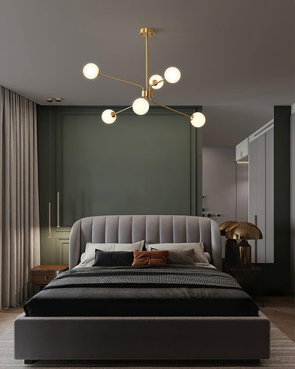 Solaire Arm Chandelier - Elegant Design with Adjustable Arms & LED Com