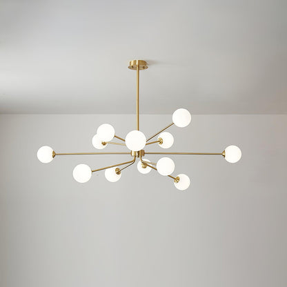 Solaire Arm Chandelier - Elegant Design with Adjustable Arms & LED Com