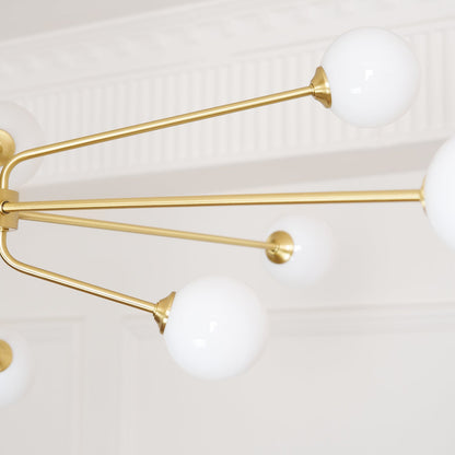 Solaire Arm Chandelier - Elegant Design with Adjustable Arms & LED Com