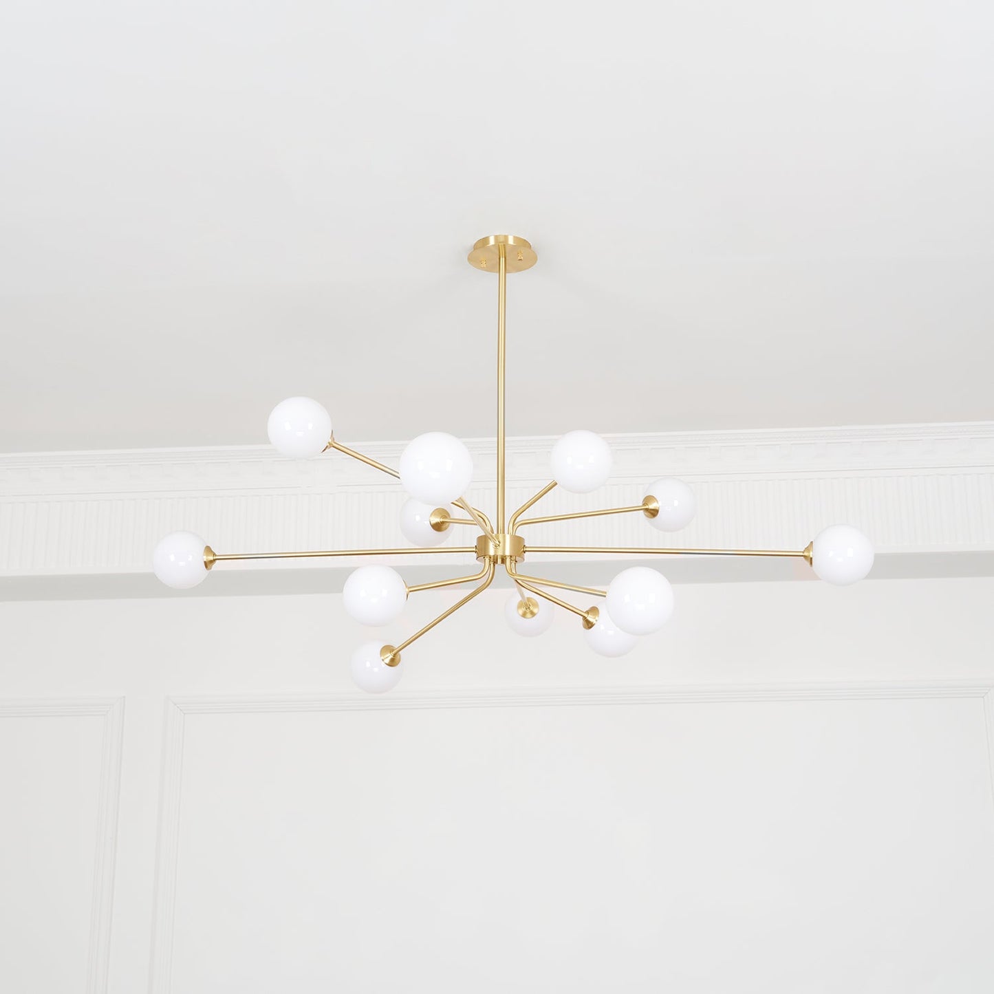Solaire Arm Chandelier - Elegant Design with Adjustable Arms & LED Com