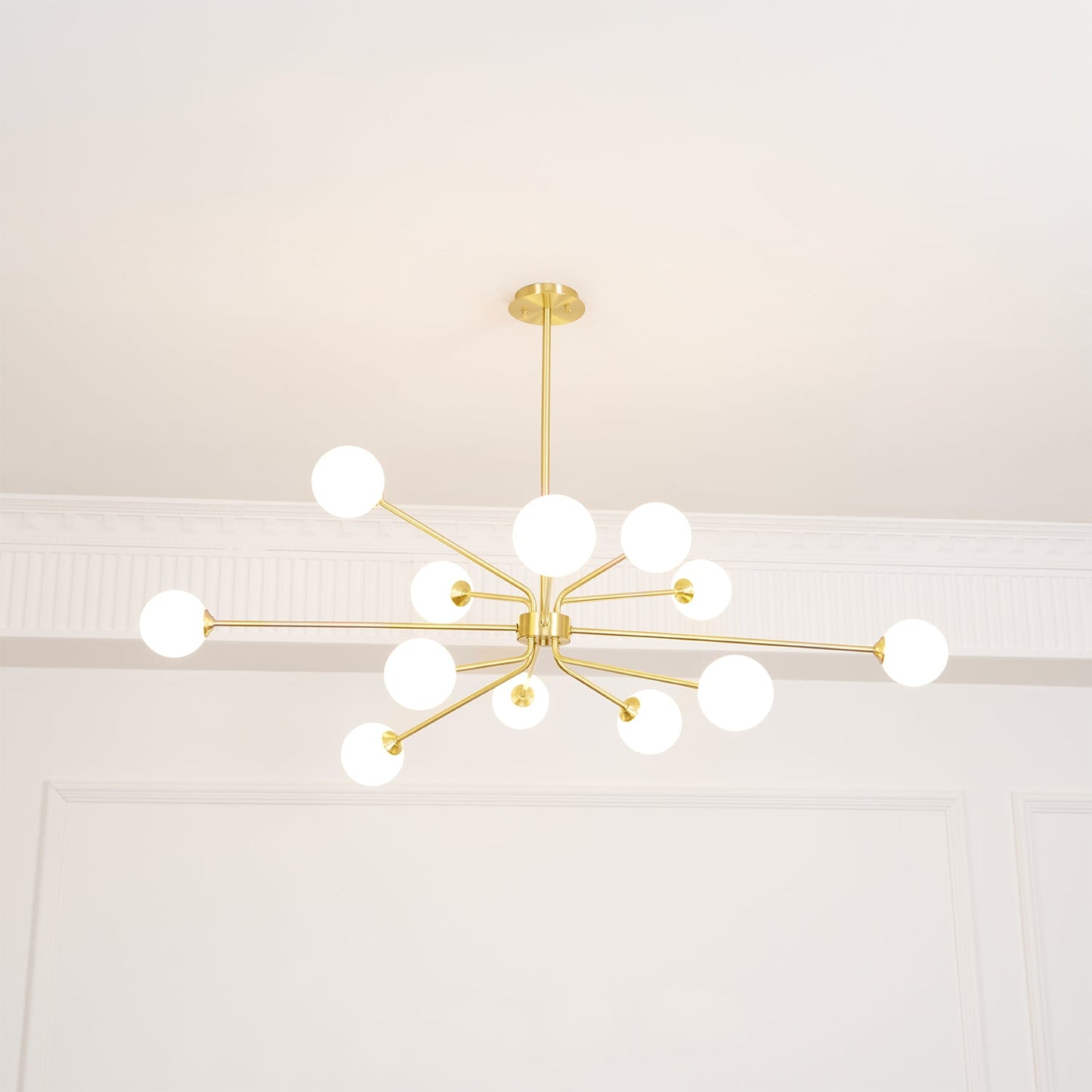 Solaire Arm Chandelier - Elegant Design with Adjustable Arms & LED Com