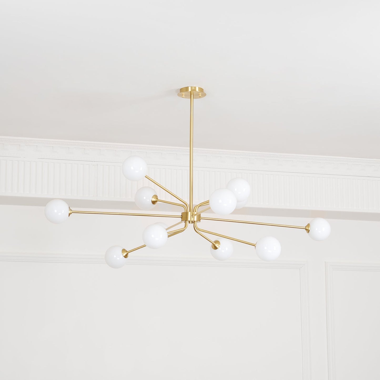 Solaire Arm Chandelier - Elegant Design with Adjustable Arms & LED Com