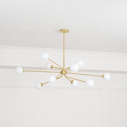 Solaire Arm Chandelier - Elegant Design with Adjustable Arms & LED Com