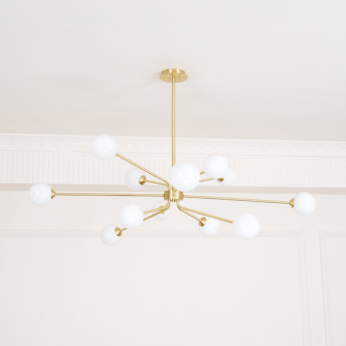 Solaire Arm Chandelier - Elegant Design with Adjustable Arms & LED Com