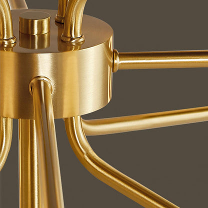 Solaire Arm Chandelier - Elegant Design with Adjustable Arms & LED Com