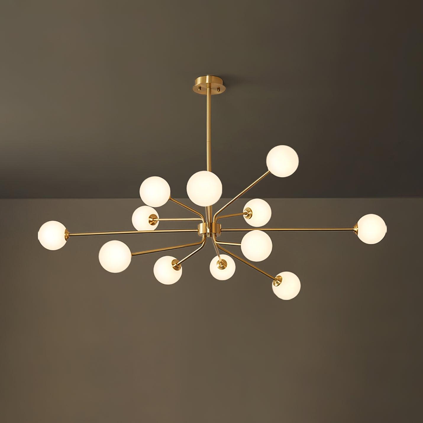 Solaire Arm Chandelier - Elegant Design with Adjustable Arms & LED Com